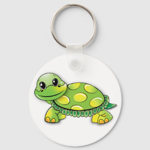 Happy turtle key ring