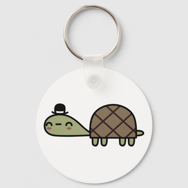 Happy Turtle Key Ring (Front)