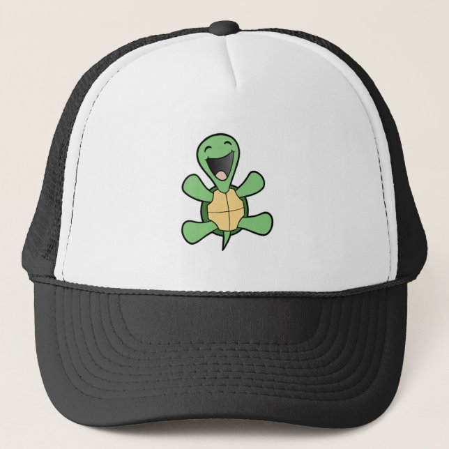 Happy Turtle Trucker Hat (Front)