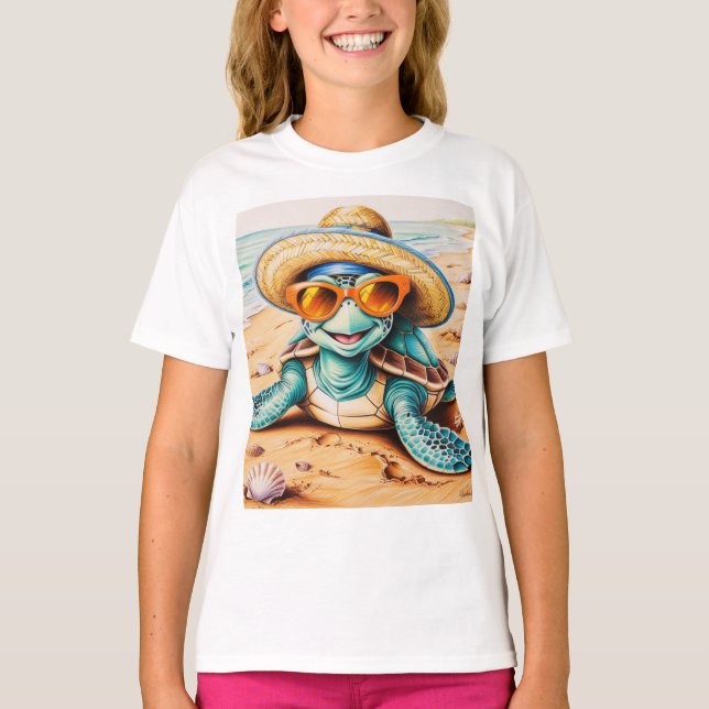 Happy Turtle Unisex T-Shirt (Front)