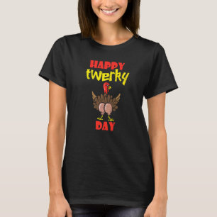 Happy Twerkey Turkey Day Cute Little Pilgrim Thank T-Shirt