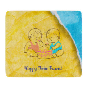 Happy Twin Parent  Cutting Board
