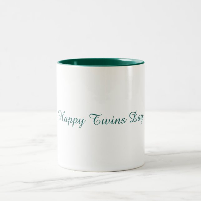 Happy Twins Day  Two-Tone Coffee Mug (Center)