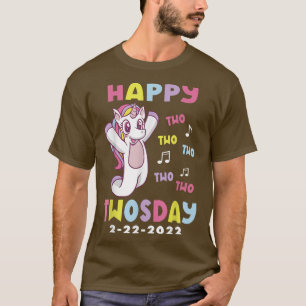 Happy Twosday 22222 Tuesday February 22nd 2022 Un T-Shirt