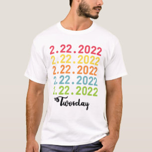 Happy Twosday Twinning Twosday 2-22-22 February 22 T-Shirt