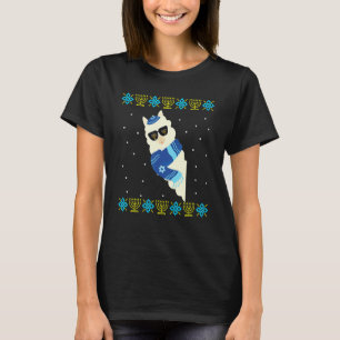 Happy Ugly Hanukkah Jewish Llamakkah Christmas Alp T-Shirt