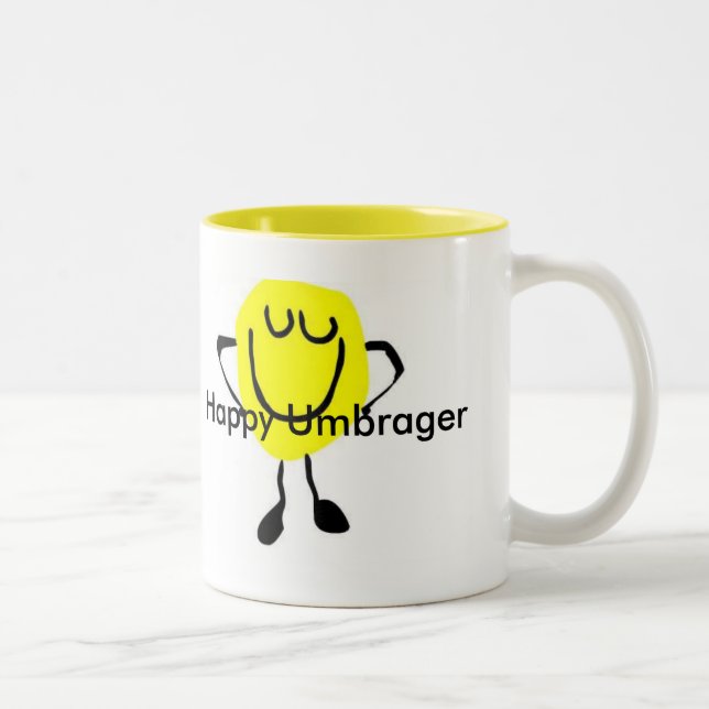Happy Umbrager Two-Tone Coffee Mug (Right)