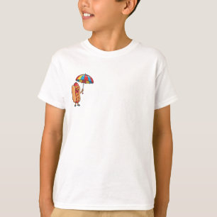 Happy Umbrella Hot Dog Kids T-Shirt