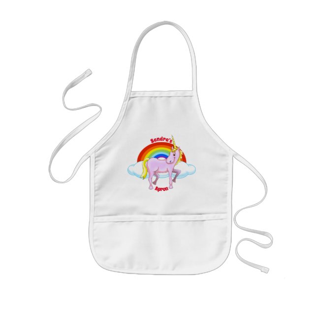 Happy Unicorn Children's Apron (Front)