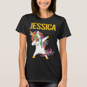 Happy Unicorn - Jessica Name T-Shirt