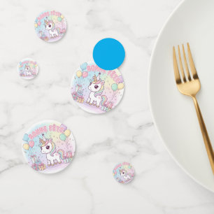 happy unicorn party confetti