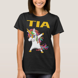 Happy Unicorn - Tia Name T-Shirt