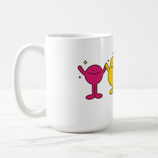 Happy Unity Characters Coffee Mug (Left)