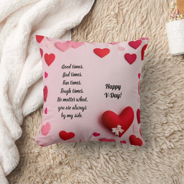 Happy V-Day Cushion (Blanket)