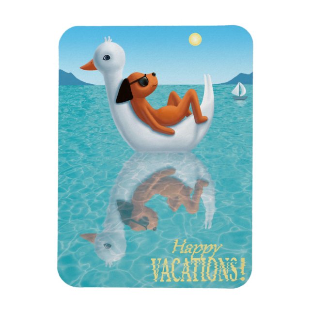 Happy Vacations!  Magnet (Vertical)