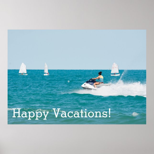 Happy vacations poster (Front)