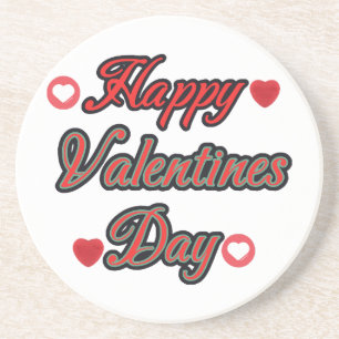 Happy Valenties Day for gift Coaster