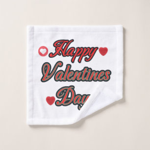 Happy Valenties Day for gift Wash Cloth
