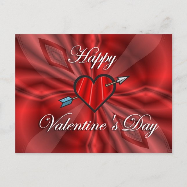 Happy Valentine&apos;s Day Holiday Postcard (Front)