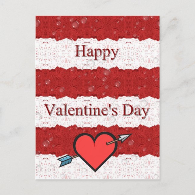Happy Valentine's Day Holiday Postcard (Front)