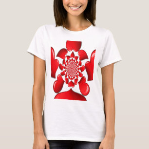 Happy Valentine Big Red Hearts T-Shirt