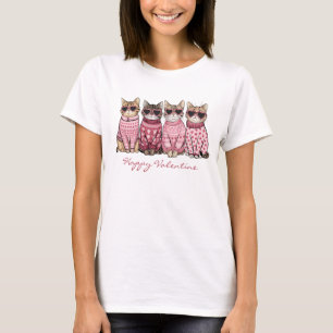 Happy Valentine Cats T-Shirt