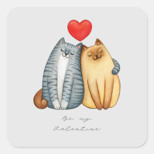 Happy Valentine Day 2023 st valentine 14 February Square Sticker