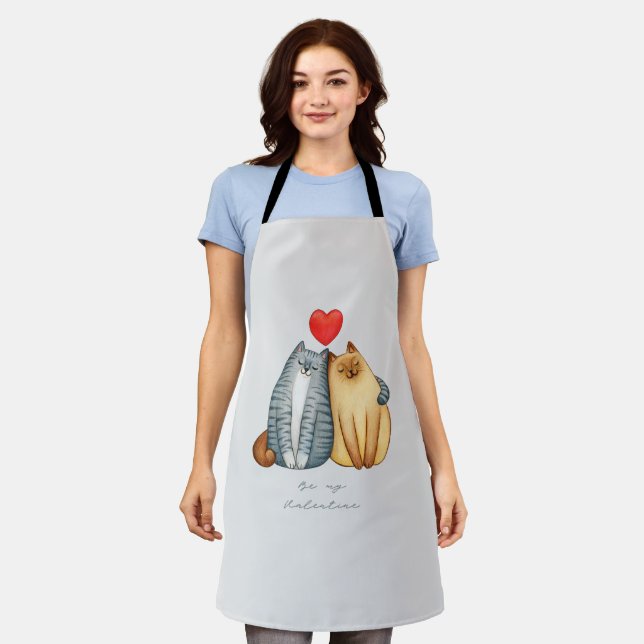 Happy Valentine Day 2024 st valentine 14 February  Apron (Worn)