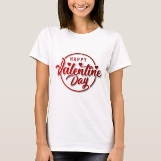 Happy Valentine Day Badge Design Shirt – Romantic