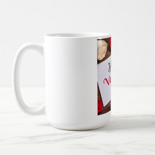 Happy valentine day coffee mug (Left)