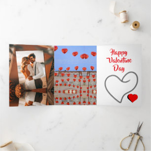 Happy Valentine Day Tri-Fold Invitation