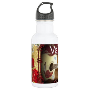 Happy Valentine day Tunes in my heart 532 Ml Water Bottle