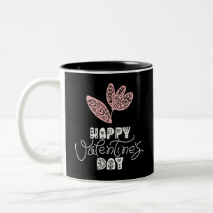 Happy valentine day  Two-Tone coffee mug