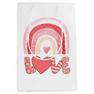 Happy Valentine Day With My Love Heart Medium Gift Bag