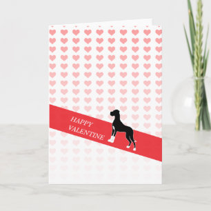 Happy Valentine Great Dane Holiday Card