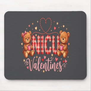 Happy Valentine Nurse Nicu Valentines Day Shirt Nu Mouse Mat