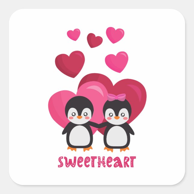 Happy valentine`s day 2023 My Sweet Heart   Square Sticker (Front)