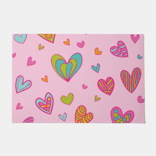 Happy valentine`s day 2023 With Heart Love Doormat