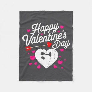 Happy Valentine’s Day 67 Meme Funny Love Humor Fleece Blanket