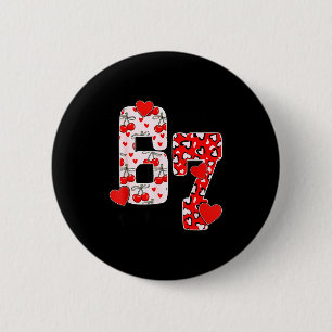 Happy Valentine’s Day 67 Meme Hearts Coquette Bow 6 Cm Round Badge