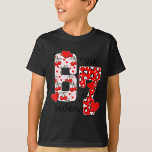 Happy Valentine’s Day 67 Meme Hearts Coquette Bow  T-Shirt