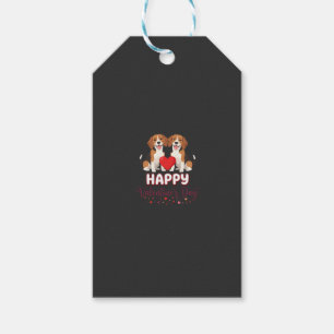 Happy Valentine’s Day Beagle Couple Gift Tags
