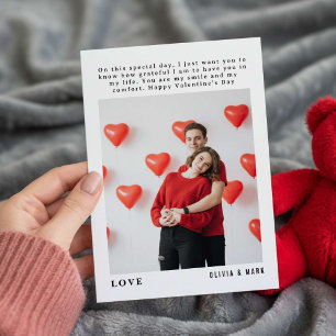 Happy Valentine’s Day Custom Photo Collage Holiday Card