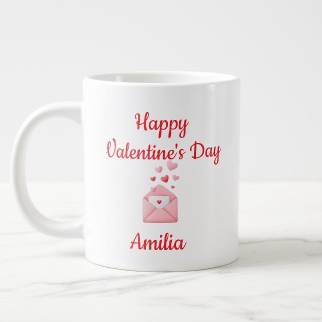 Happy Valentine’s Day Cute Love Mug (Left)