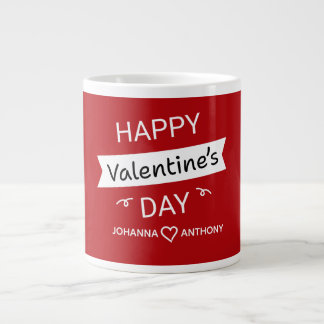 Happy Valentine’s Day – Cute Valentine Love Custom Large Coffee Mug