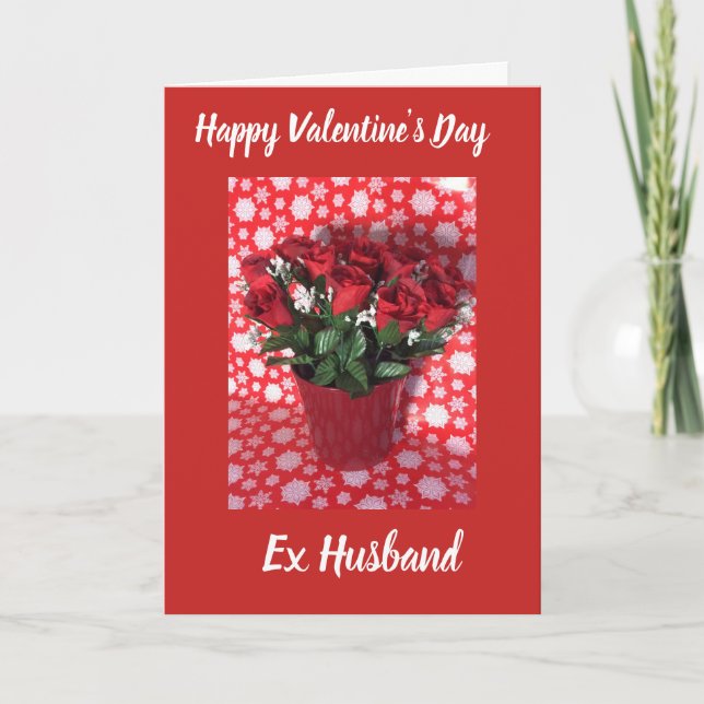 Happy Valentine’s Day ex husband  card (Front)