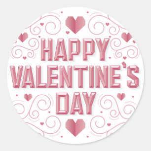 HAPPY VALENTINE"S DAY / Heart Stickers