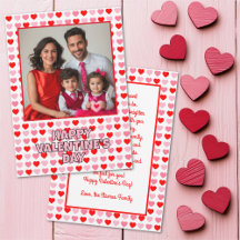 Happy Valentine’s Day Hearts Custom Photo and Text