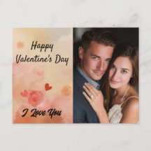Happy Valentine’s Day I Love You Custom Photo Card