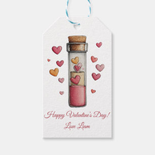 Happy Valentine’s Day Love Potion Postcard Gift Tags